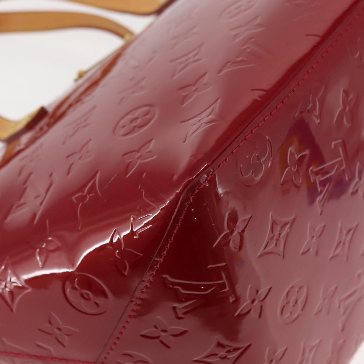 LOUIS VUITTON Monogram Vernis Bellevue PM Bag Pomme D'amour M93583 Auth 150365