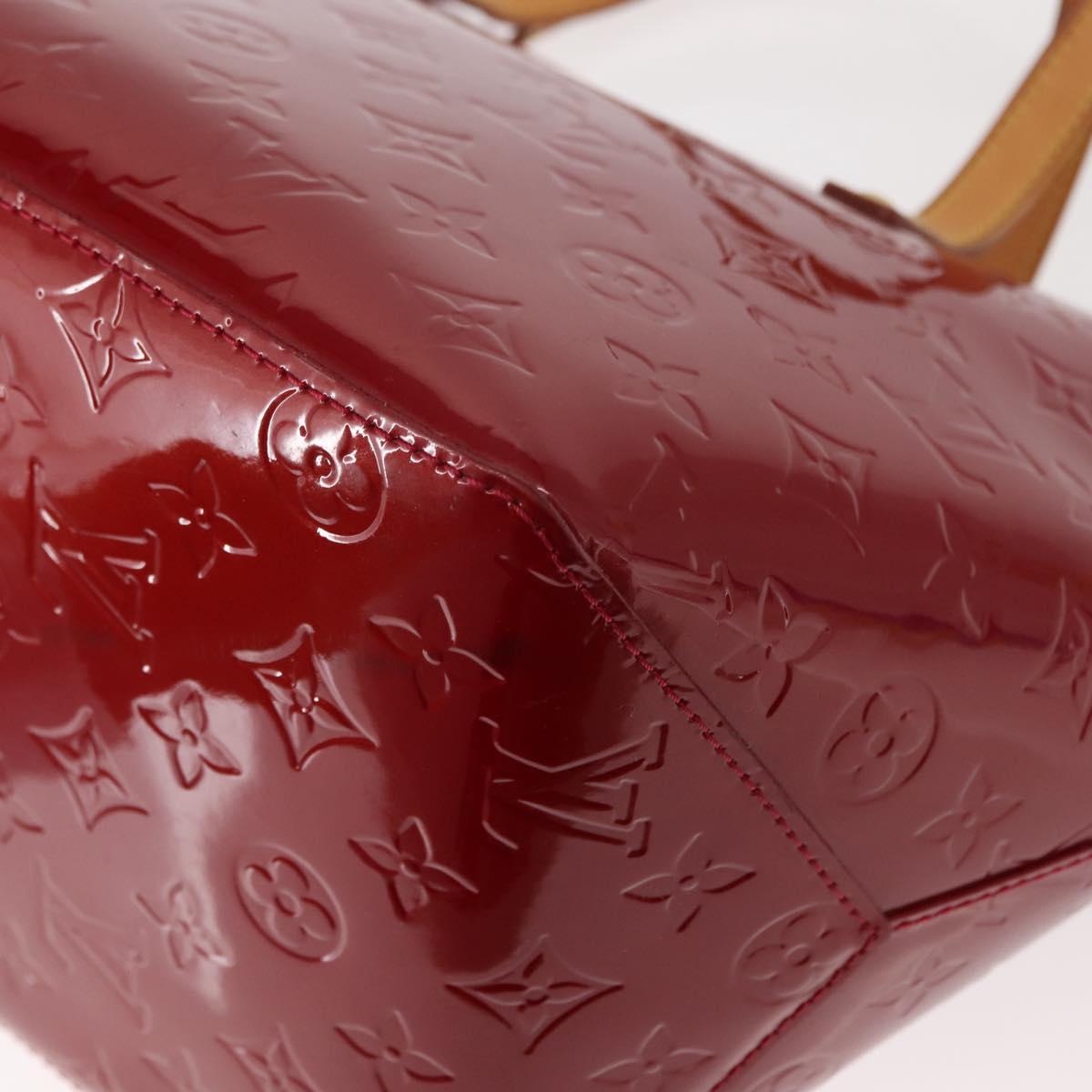 LOUIS VUITTON Monogram Vernis Bellevue PM Bag Pomme D'amour M93583 Auth 150365