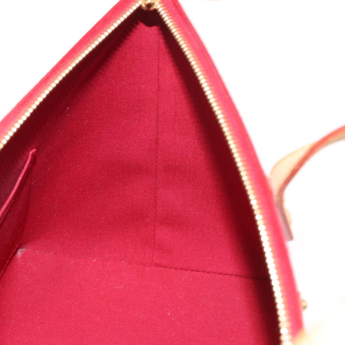 LOUIS VUITTON Monogram Vernis Bellevue PM Bag Pomme D'amour M93583 Auth 150365