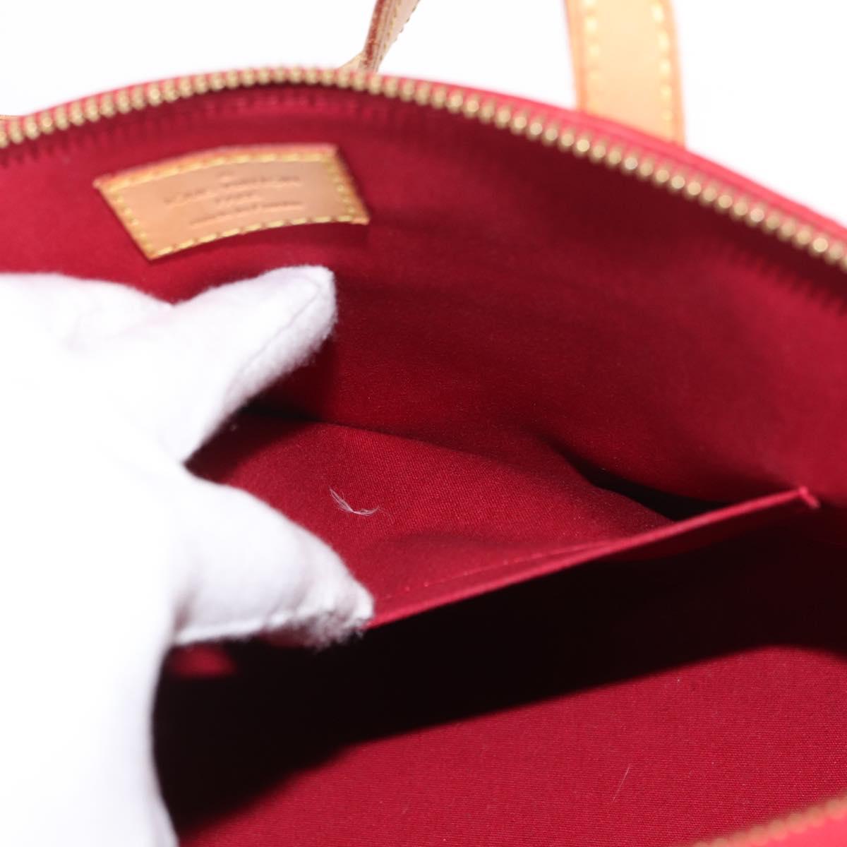 LOUIS VUITTON Monogram Vernis Bellevue PM Bag Pomme D'amour M93583 Auth 150365