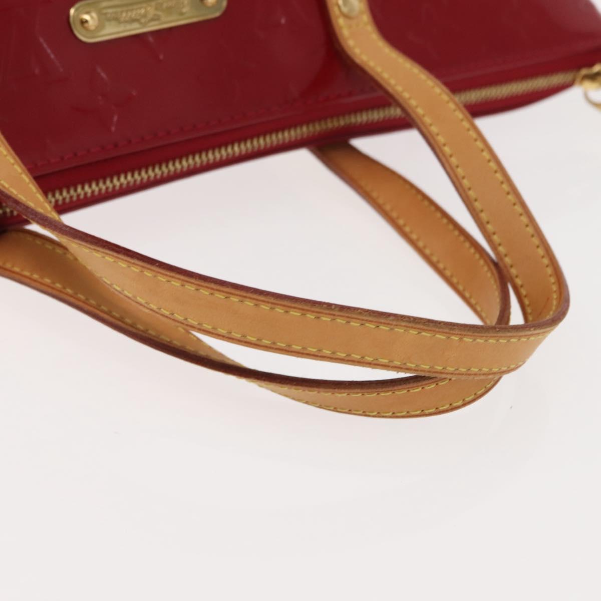 LOUIS VUITTON Monogram Vernis Bellevue PM Bag Pomme D'amour M93583 Auth 150365