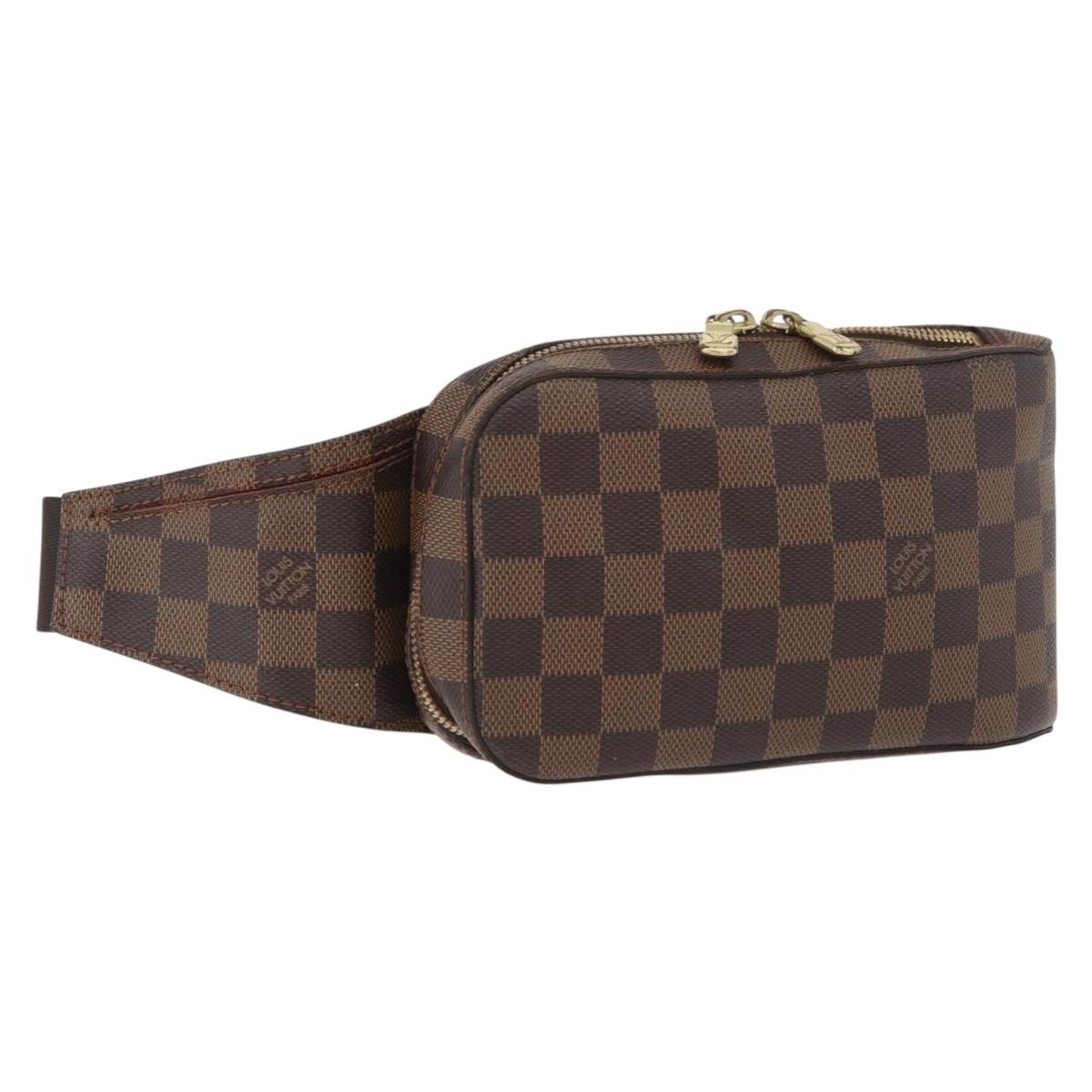 LOUIS VUITTON Damier Ebene Geronimos Shoulder Bag N51994 LV Auth 150376