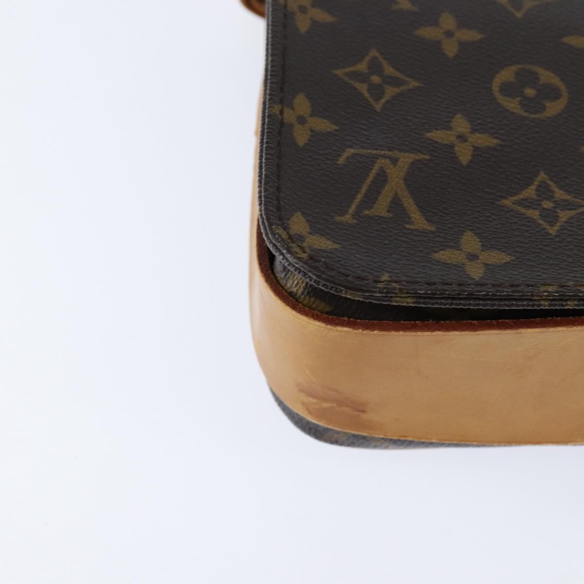 LOUIS VUITTON Monogram Cartouchiere MM Shoulder Bag M51253 LV Auth 150378