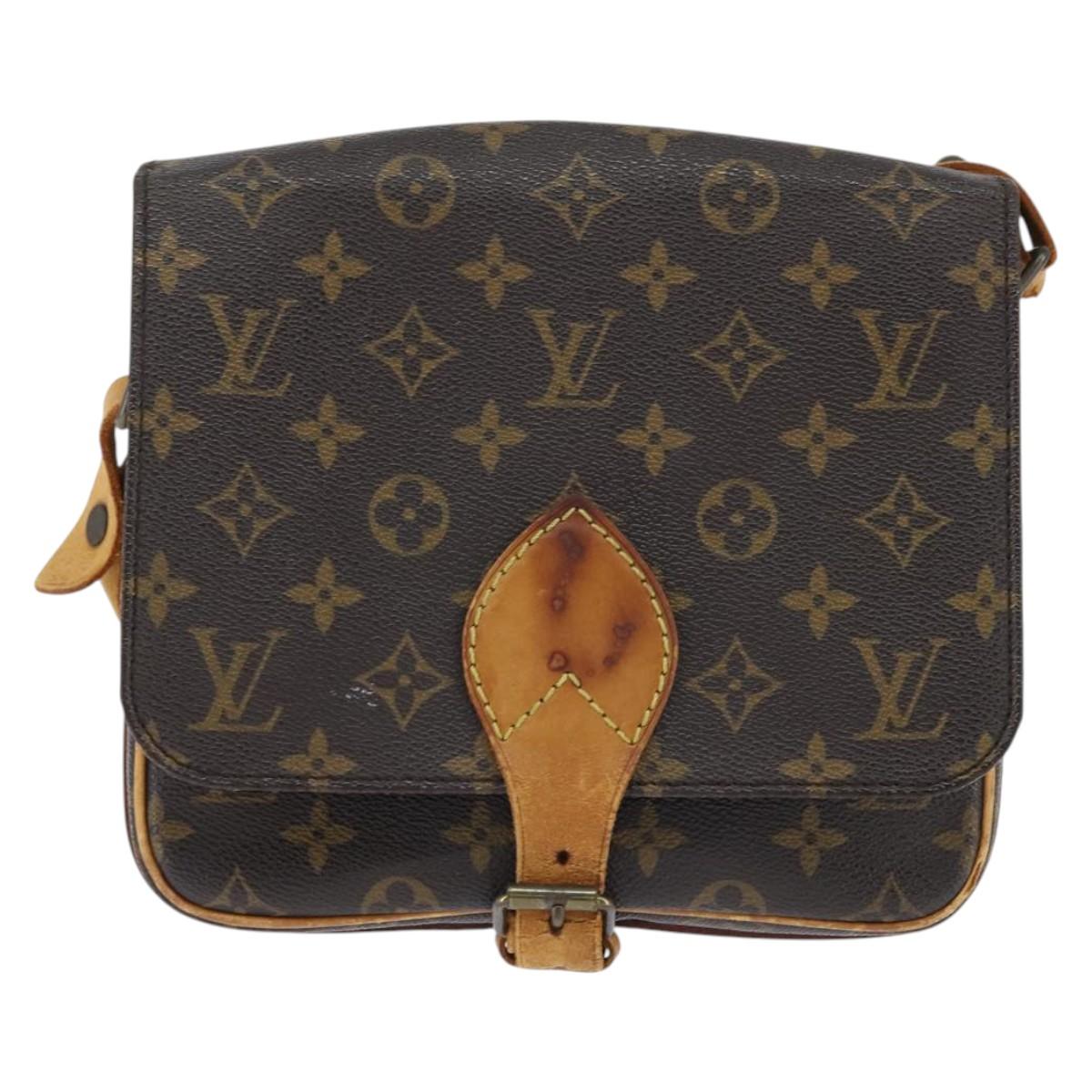 LOUIS VUITTON Monogram Cartouchiere MM Shoulder Bag M51253 LV Auth 150378