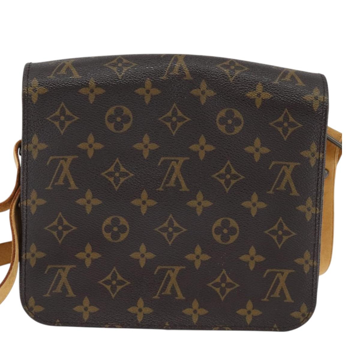 LOUIS VUITTON Monogram Cartouchiere MM Shoulder Bag M51253 LV Auth 150378