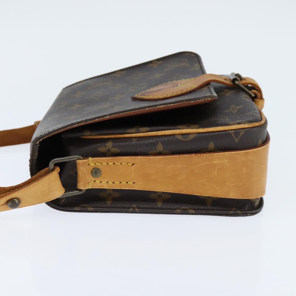 LOUIS VUITTON Monogram Cartouchiere MM Shoulder Bag M51253 LV Auth 150378