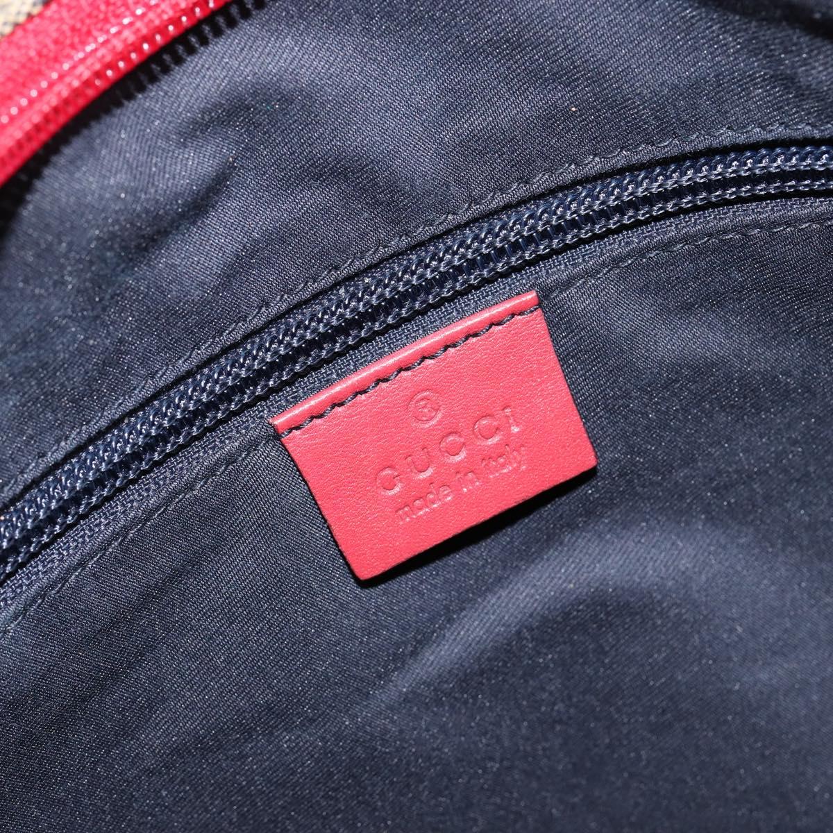 GUCCI GG Crystal Tote Bag Coated Canvas Navy Gold 131233 Auth 150381