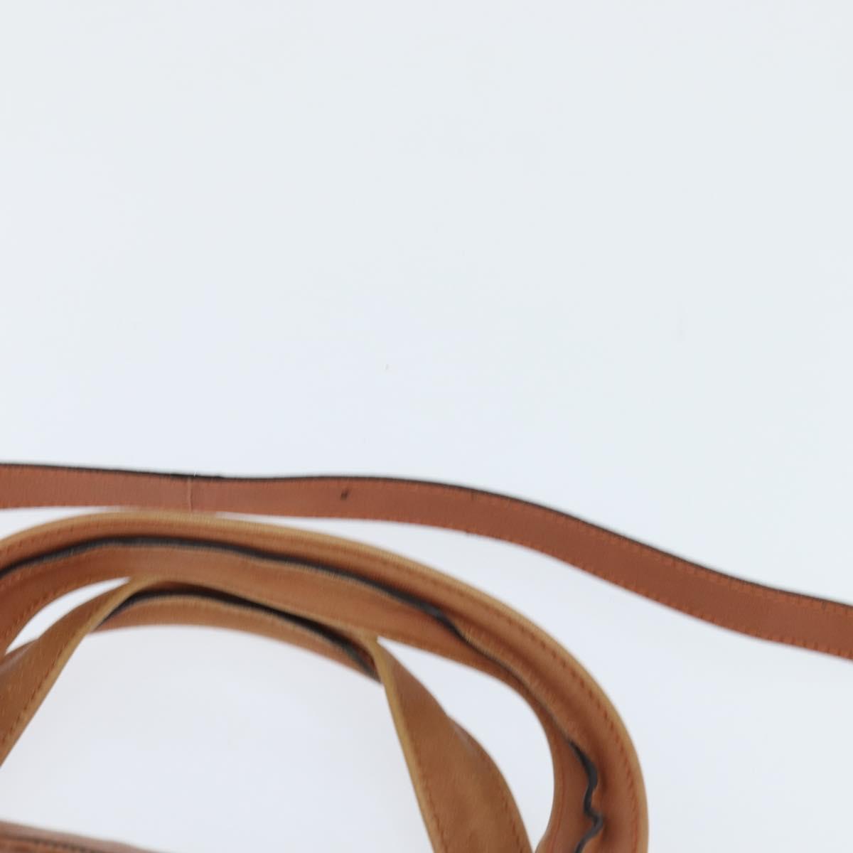 Chloe Angie Hand Bag Leather 2way Brown Gold Auth 150382