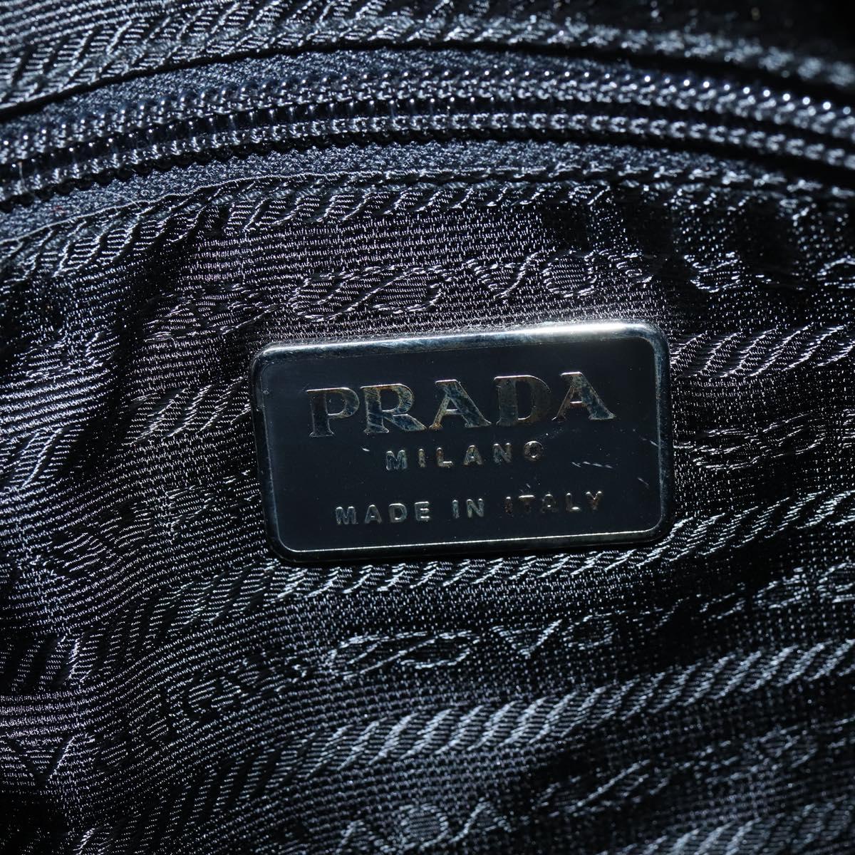 PRADA Shoulder Bag Nylon Pink Silver Auth 150388