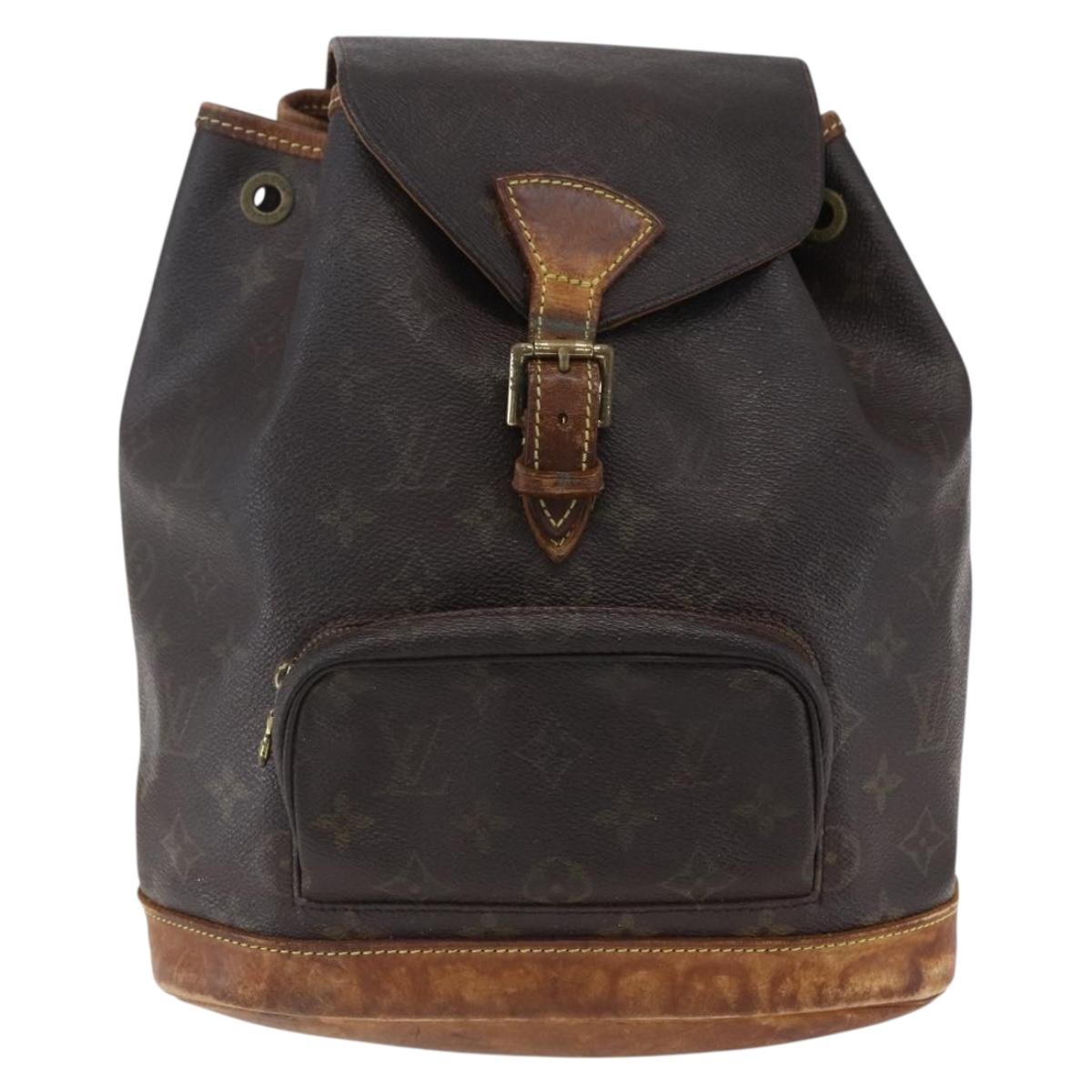 LOUIS VUITTON Monogram Montsouris MM Backpack M51136 LV Auth 150398