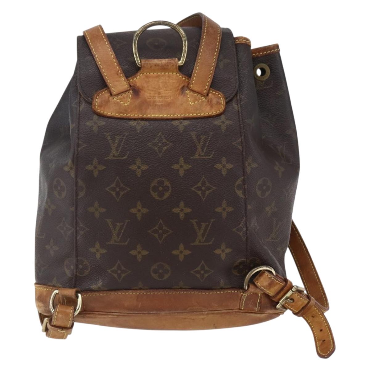 LOUIS VUITTON Monogram Montsouris MM Backpack M51136 LV Auth 150398
