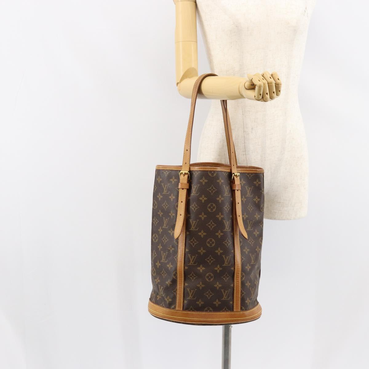 LOUIS VUITTON Monogram Bucket GM Shoulder Bag M42236 LV Auth 150424