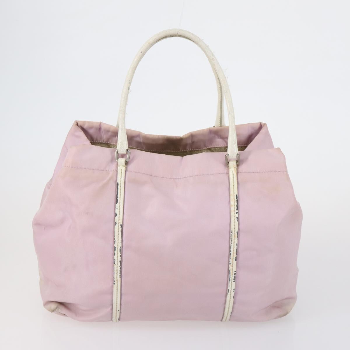 PRADA Shoulder Bag Nylon 3 Set Red Pink khaki Auth 150430