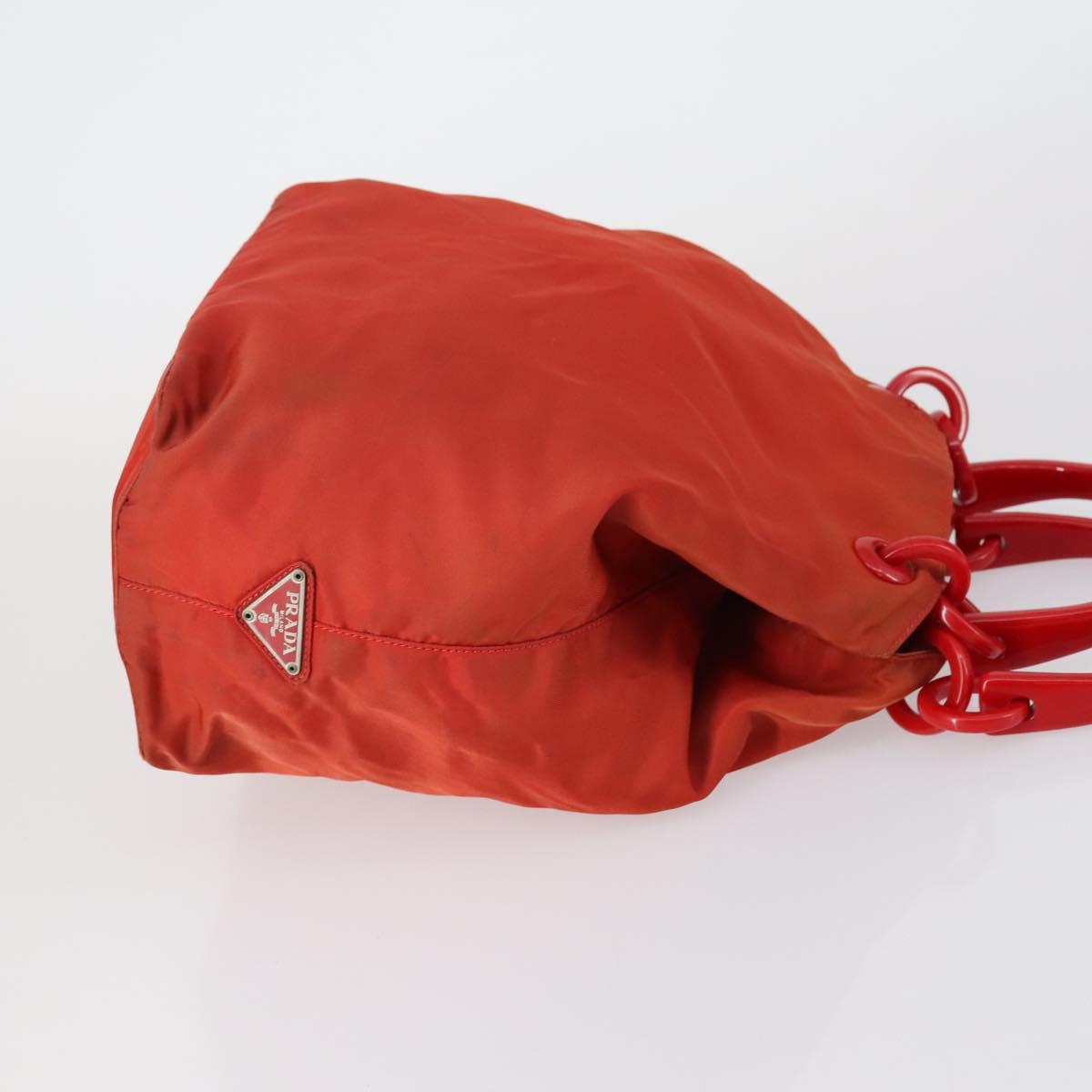 PRADA Shoulder Bag Nylon 3 Set Red Pink khaki Auth 150430