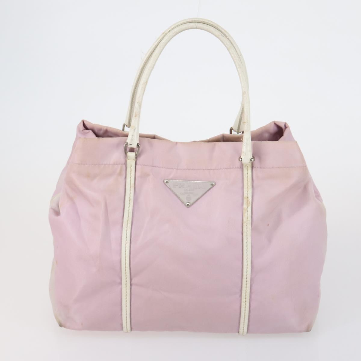 PRADA Shoulder Bag Nylon 3 Set Red Pink khaki Auth 150430