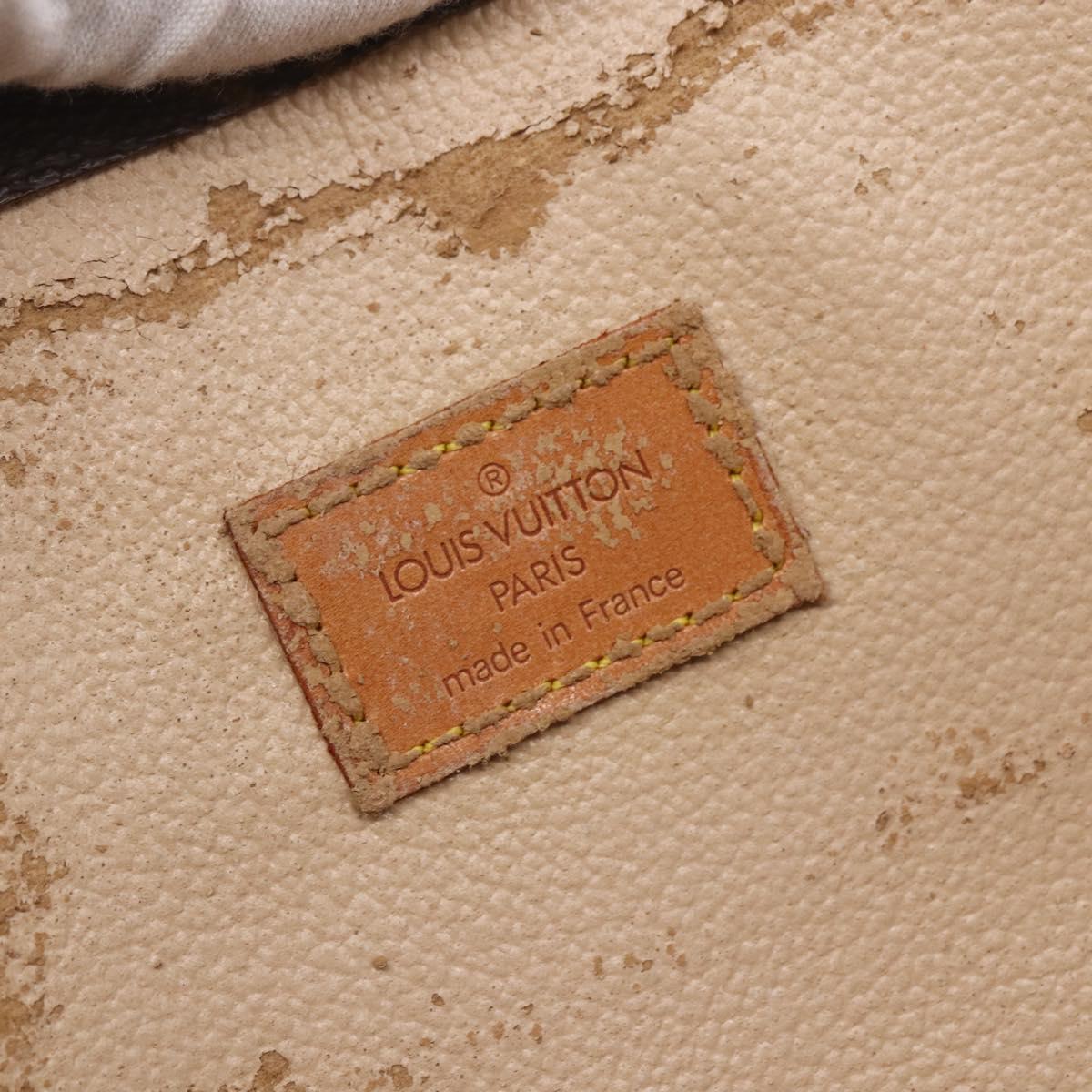 LOUIS VUITTON Monogram Sac Plat Hand Bag M51140 LV Auth 150436