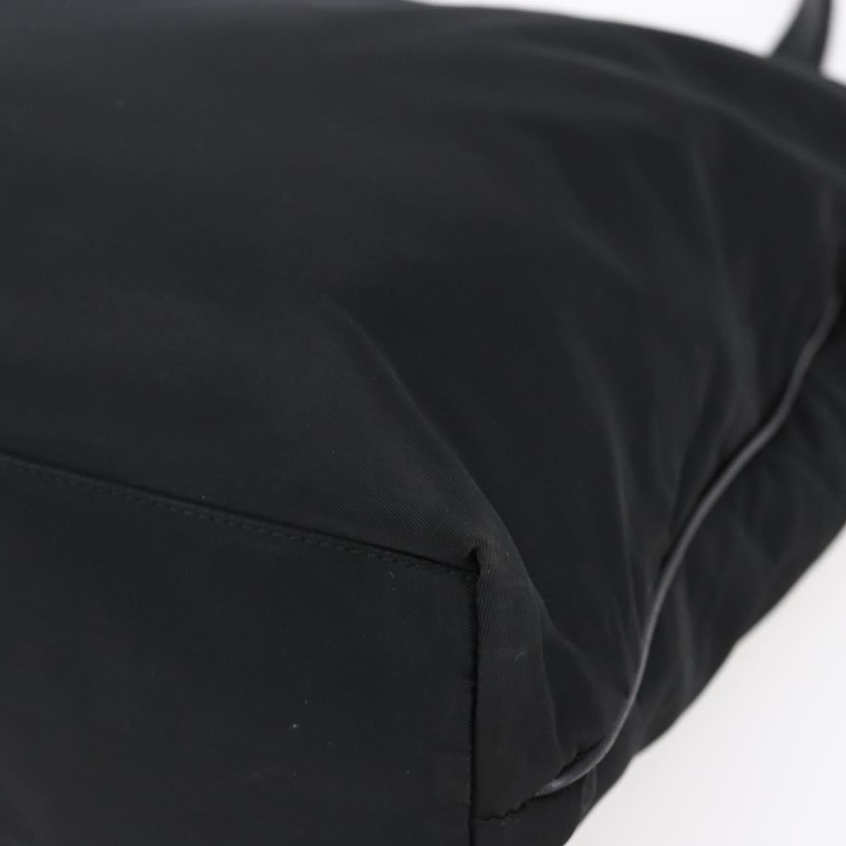 PRADA Tote Bag Nylon Black Auth 150438