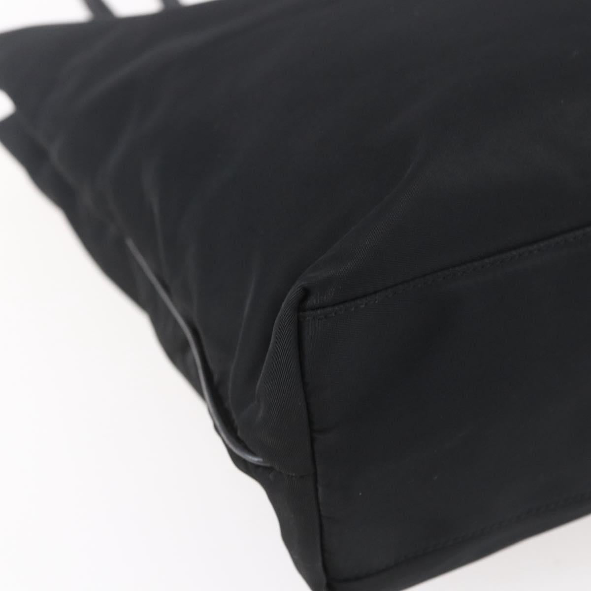 PRADA Tote Bag Nylon Black Auth 150438