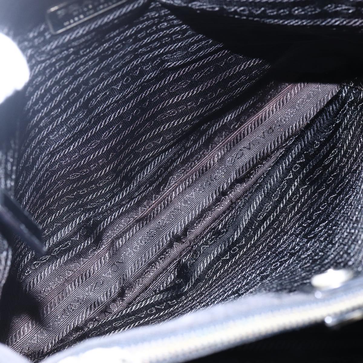 PRADA Tote Bag Nylon Black Auth 150438