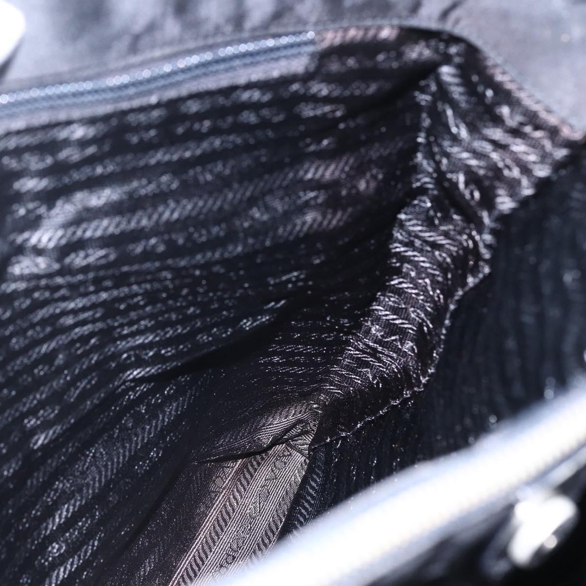 PRADA Tote Bag Nylon Black Auth 150438