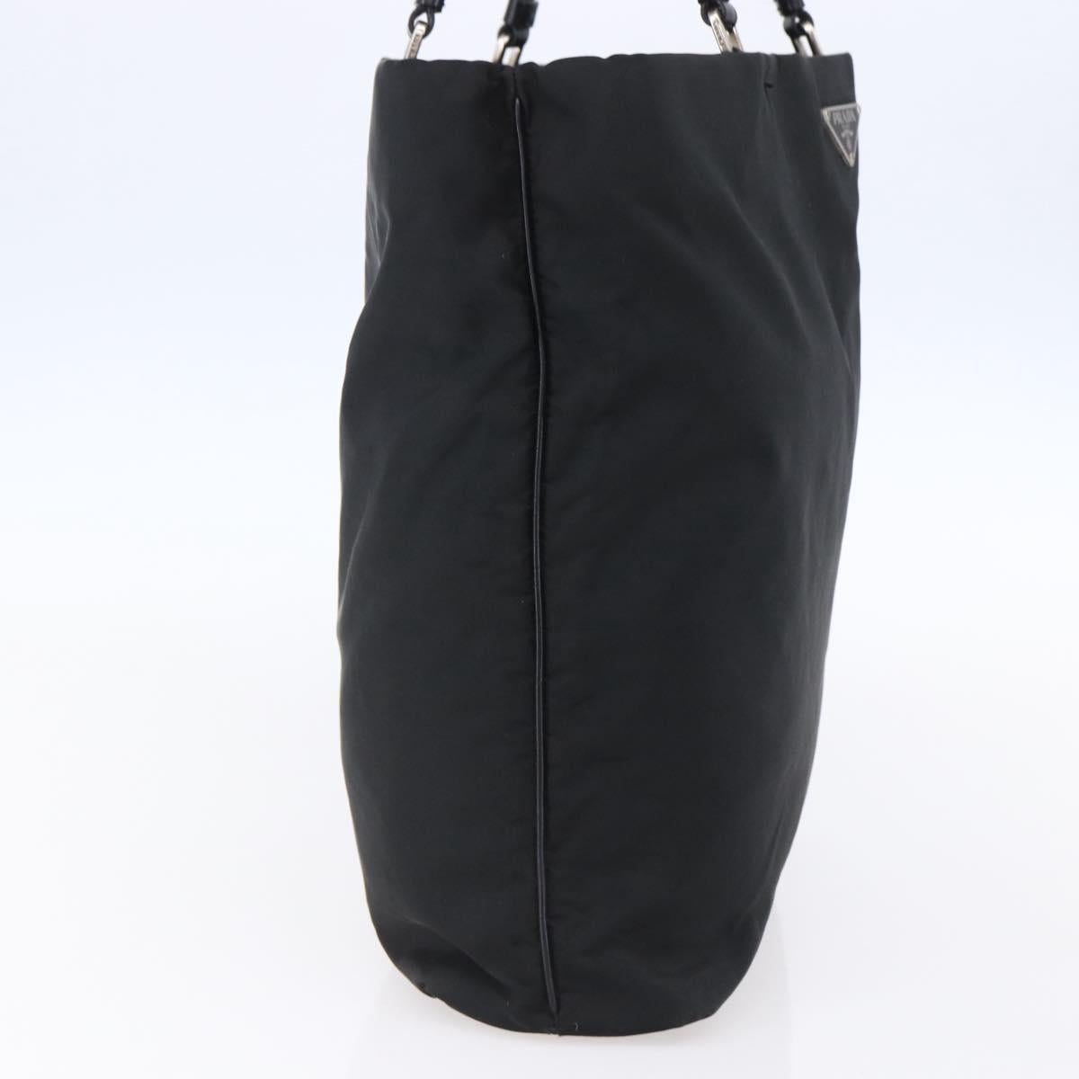 PRADA Tote Bag Nylon Black Auth 150438