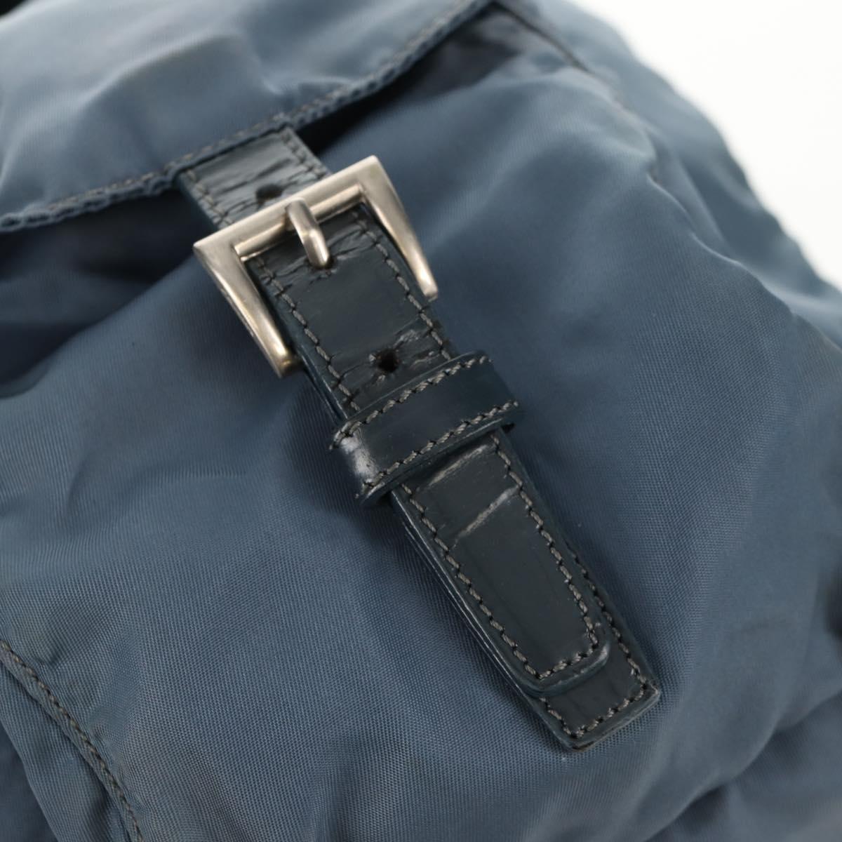 PRADA Backpack Nylon Light Blue Auth 150441
