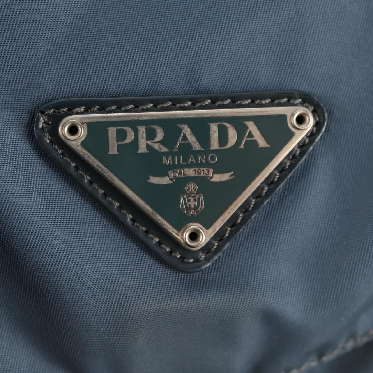 PRADA Backpack Nylon Light Blue Auth 150441