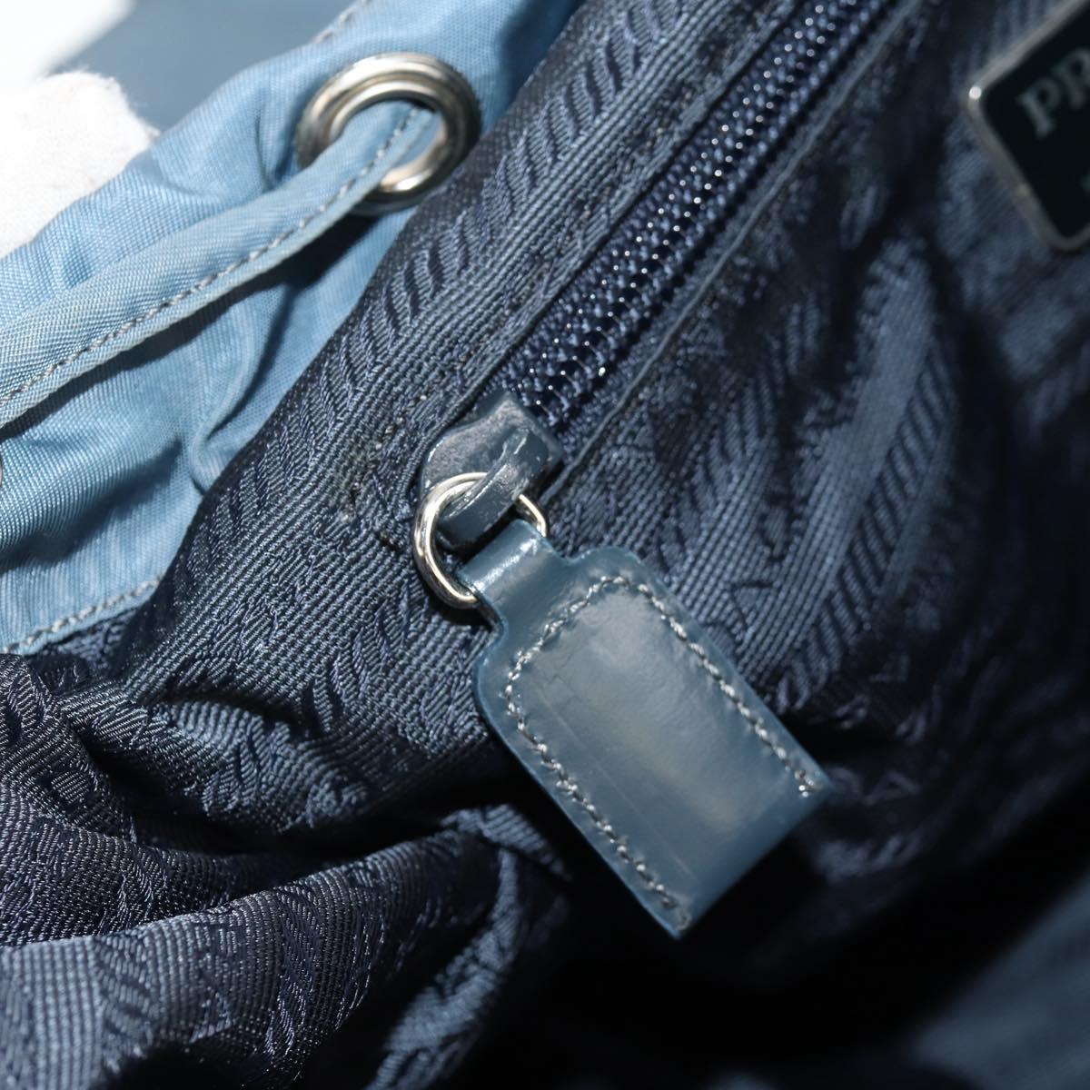 PRADA Backpack Nylon Light Blue Auth 150441