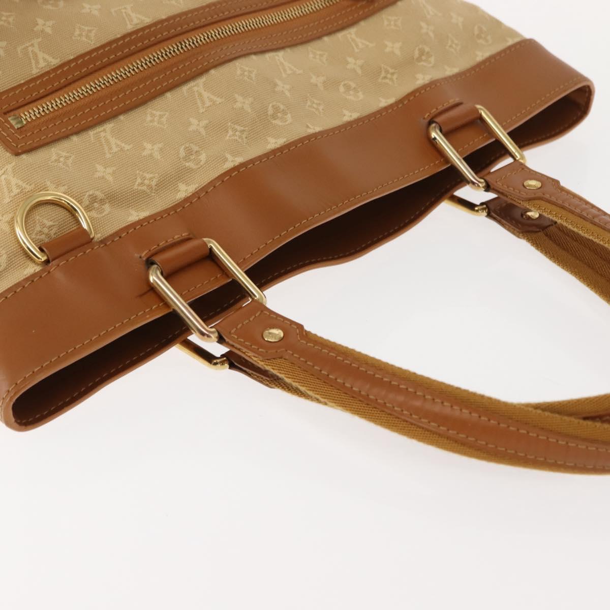LOUIS VUITTON Monogram Mini Lucille GM Tote Bag Beige M92683 LV Auth 150454