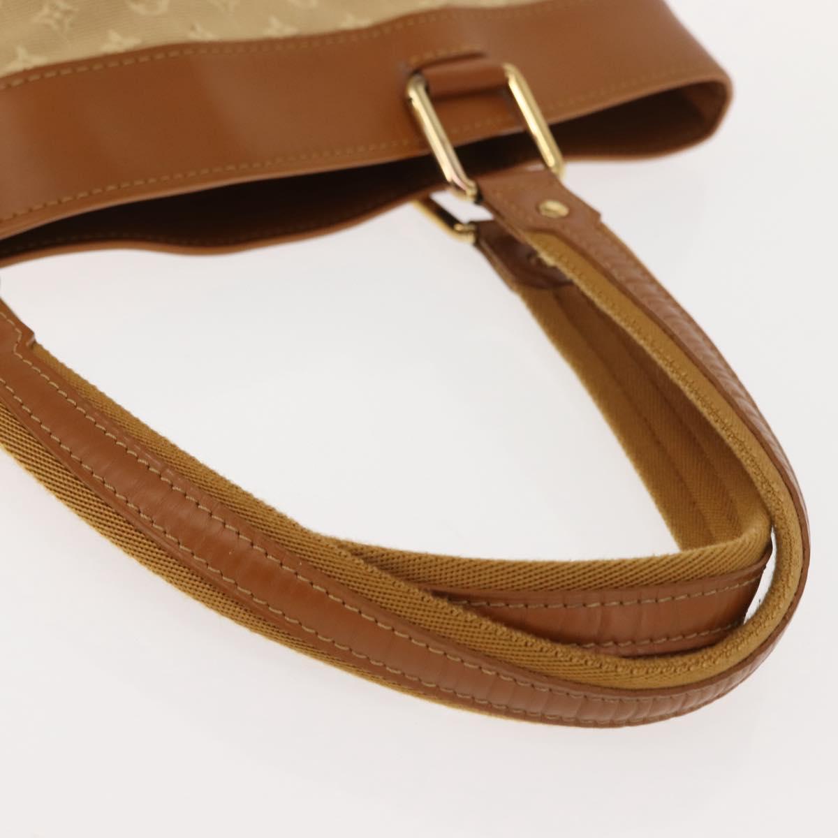 LOUIS VUITTON Monogram Mini Lucille GM Tote Bag Beige M92683 LV Auth 150454
