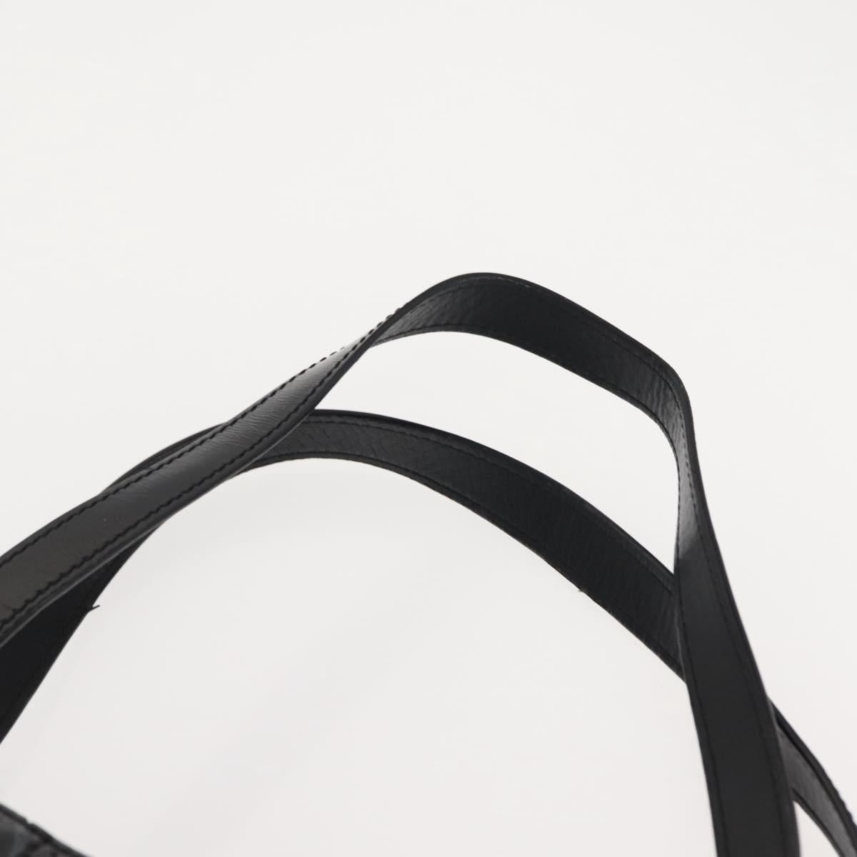 CHANEL Tote Bag Patent leather Black Gold CC Auth 150456