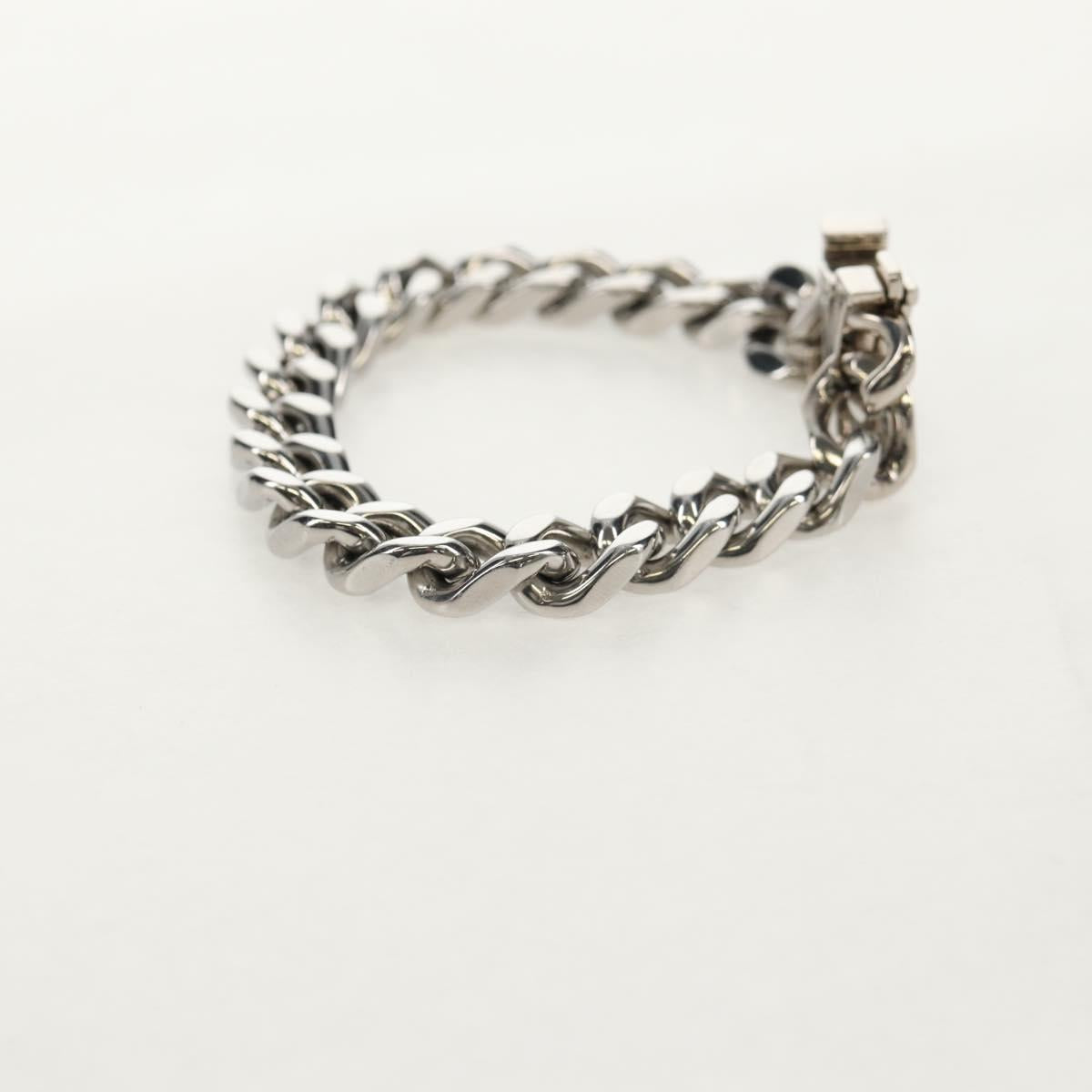 LOUIS VUITTON LV Chain Bracelet Bracelet metal Silver M0919L LV Auth 150471M