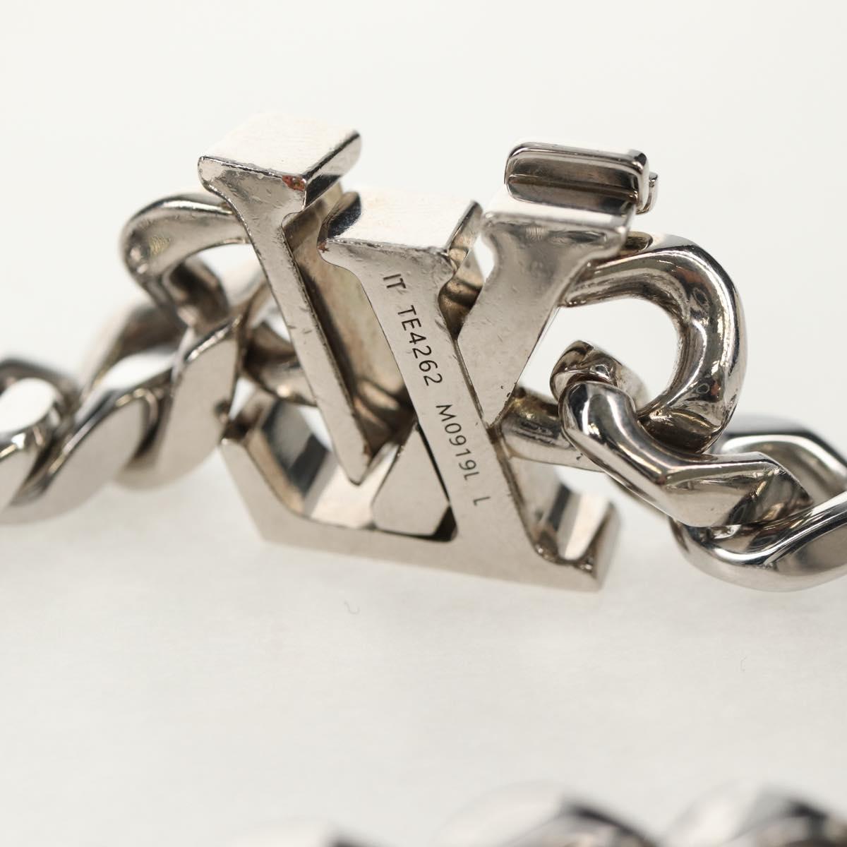 LOUIS VUITTON LV Chain Bracelet Bracelet metal Silver M0919L LV Auth 150471M