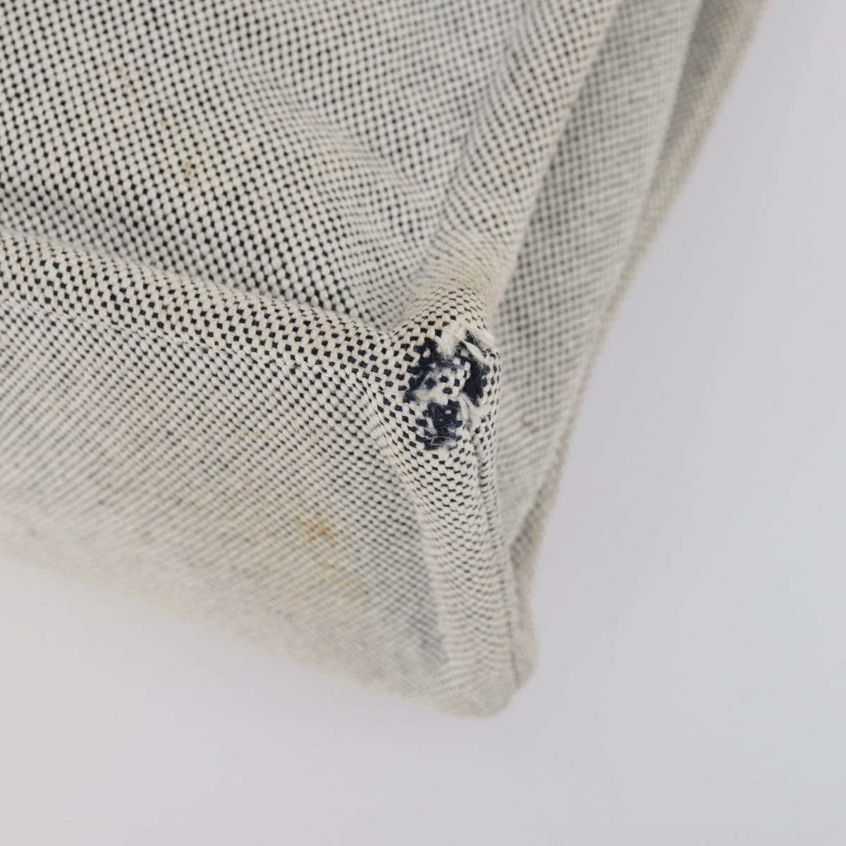 HERMES Fourre Tout Hand Bag Canvas 2 Set Gray Auth 150478