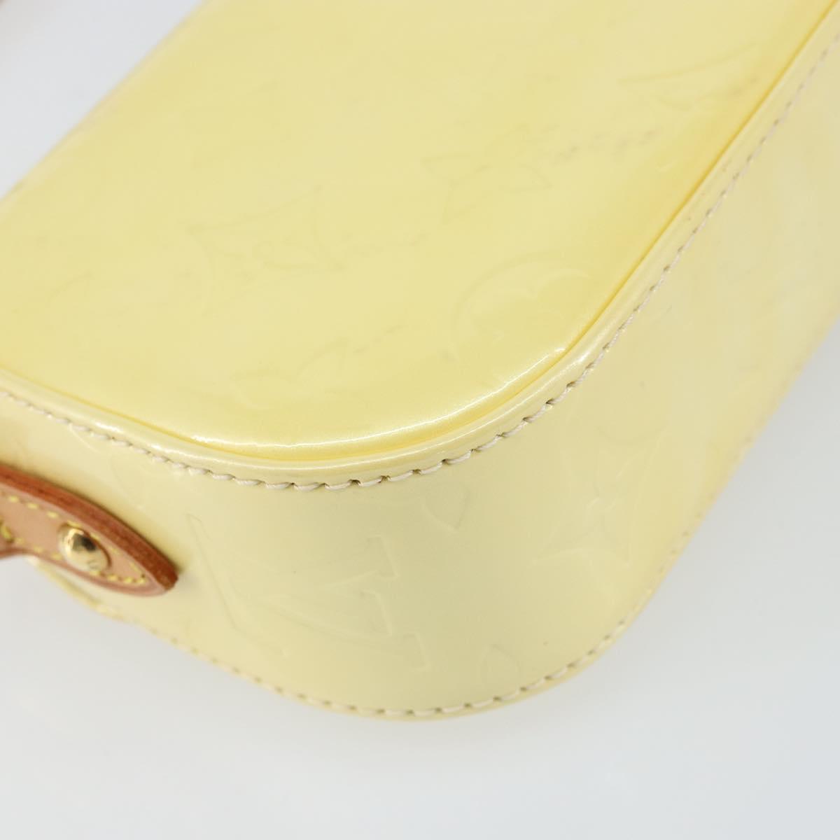 LOUIS VUITTON Monogram Vernis Malibu Street Bag Perle M91507 LV Auth 150502