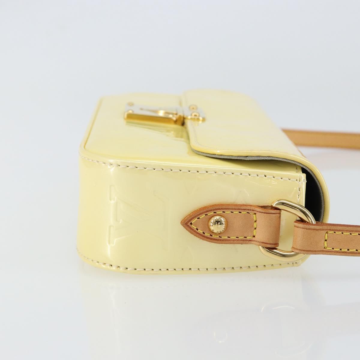 LOUIS VUITTON Monogram Vernis Malibu Street Bag Perle M91507 LV Auth 150502