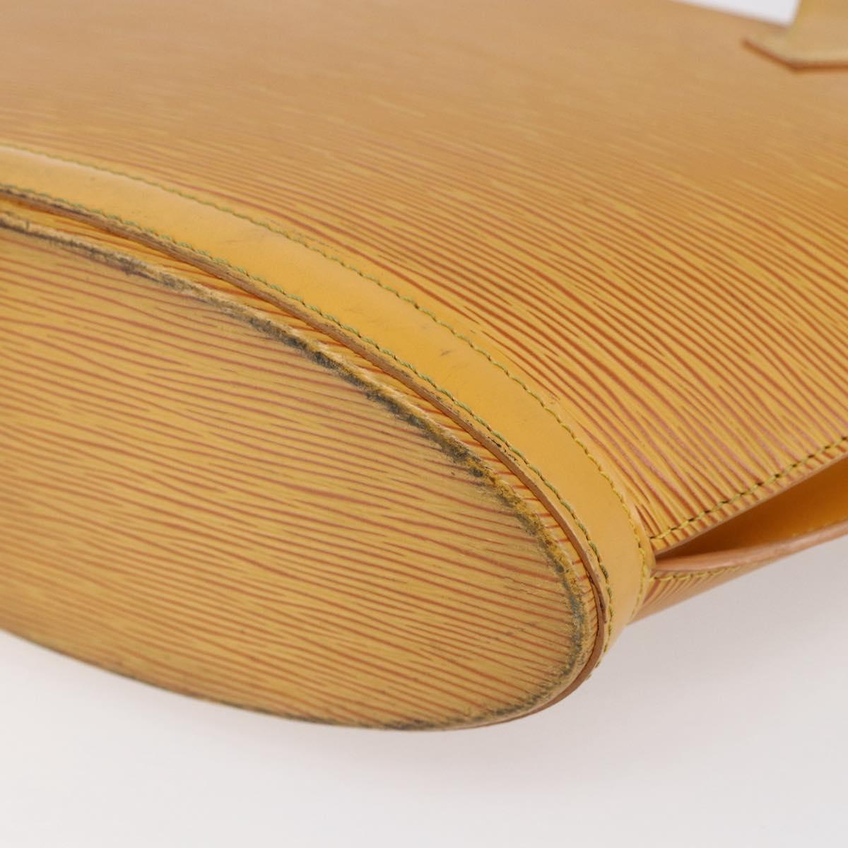 LOUIS VUITTON Epi Saint Jacques Hand Bag Yellow M52279 LV Auth 150504