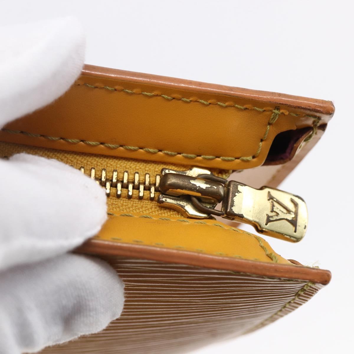 LOUIS VUITTON Epi Saint Jacques Hand Bag Yellow M52279 LV Auth 150504