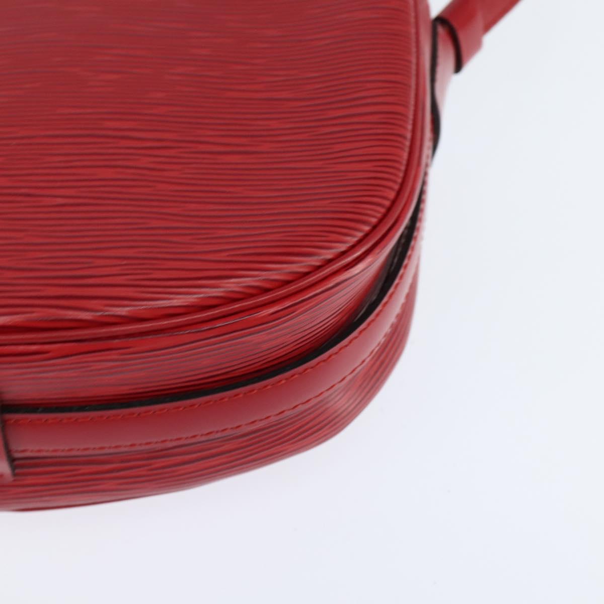 LOUIS VUITTON Epi Jeune Fille MM Shoulder Bag Red M52157 LV Auth 150510
