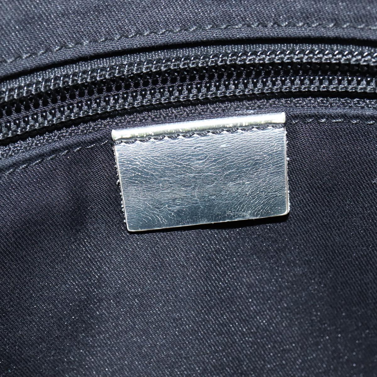 GUCCI GG Canvas Sherry Line Shoulder Bag Gray Silver 145857 Auth 150515
