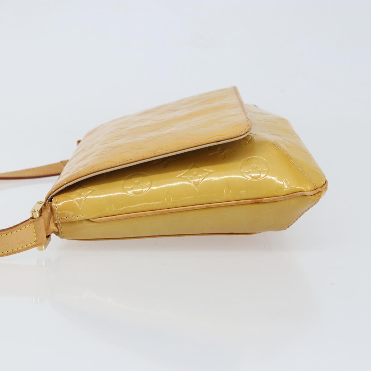 LOUIS VUITTON Monogram Vernis Thompson Street Bag Beige M91301 LV Auth 150529
