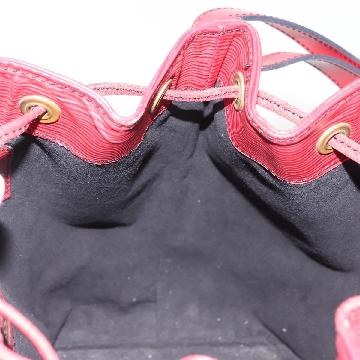 LOUIS VUITTON Epi Petit Noe Shoulder Bag Red M44107 LV Auth 150540