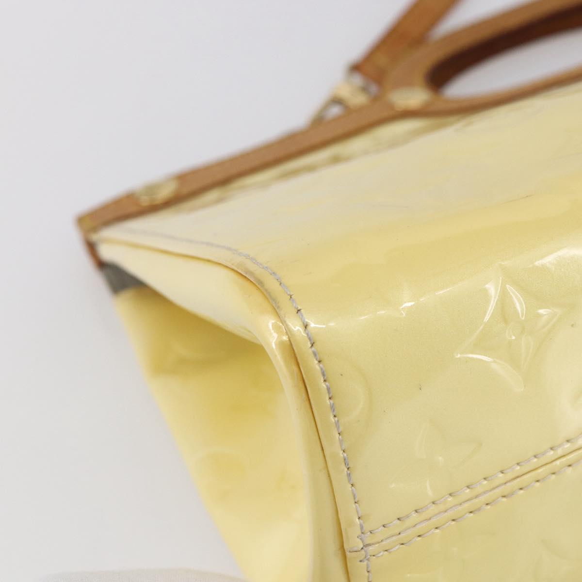 LOUIS VUITTON Monogram Vernis Roxbury Drive Hand Bag Perle M91374 Auth 150542