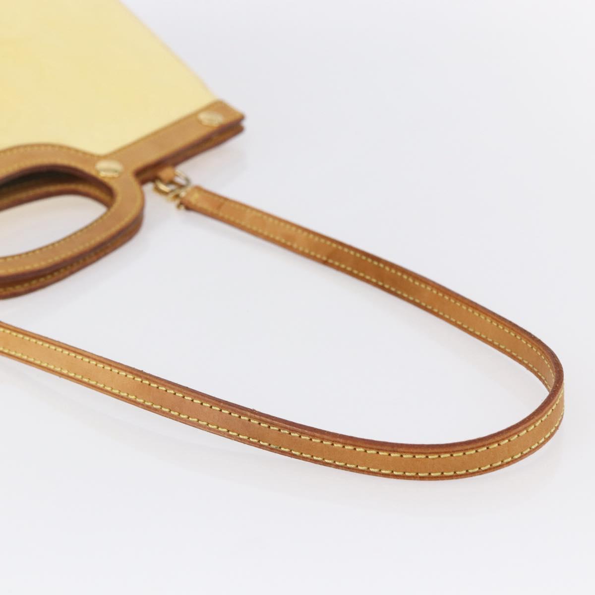 LOUIS VUITTON Monogram Vernis Roxbury Drive Hand Bag Perle M91374 Auth 150542