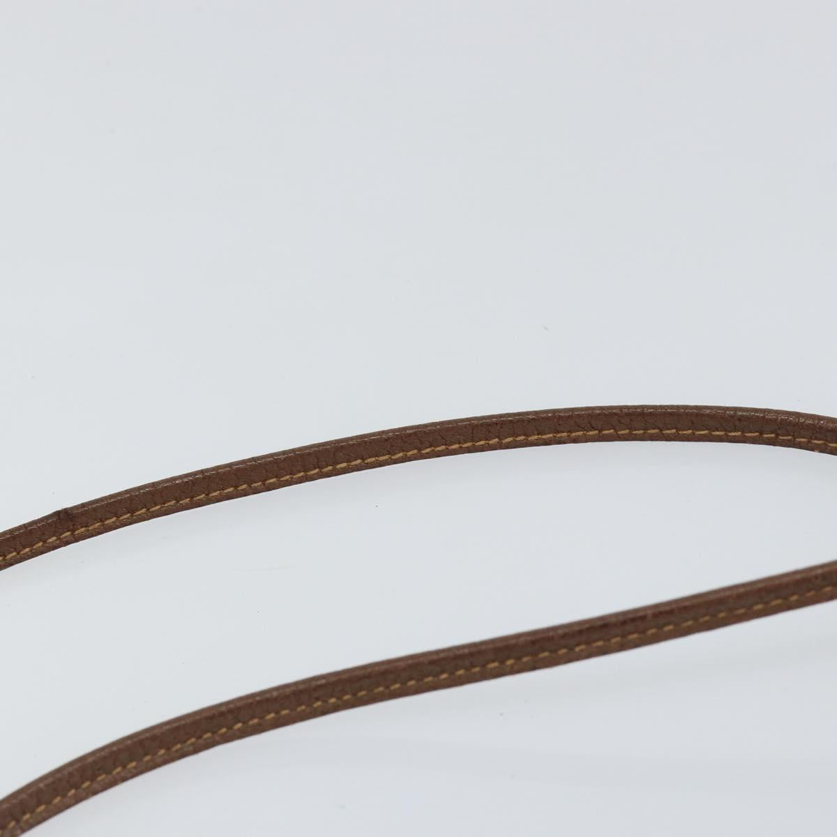 GUCCI GG Supreme Web Sherry Line Shoulder Bag PVC Beige Red Auth 150543