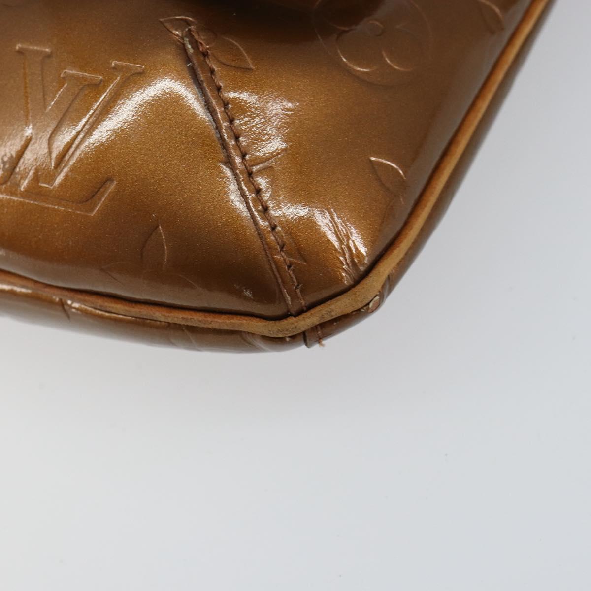LOUIS VUITTON Monogram Vernis Thompson Street Bag Bronze M91124 LV Auth 150557
