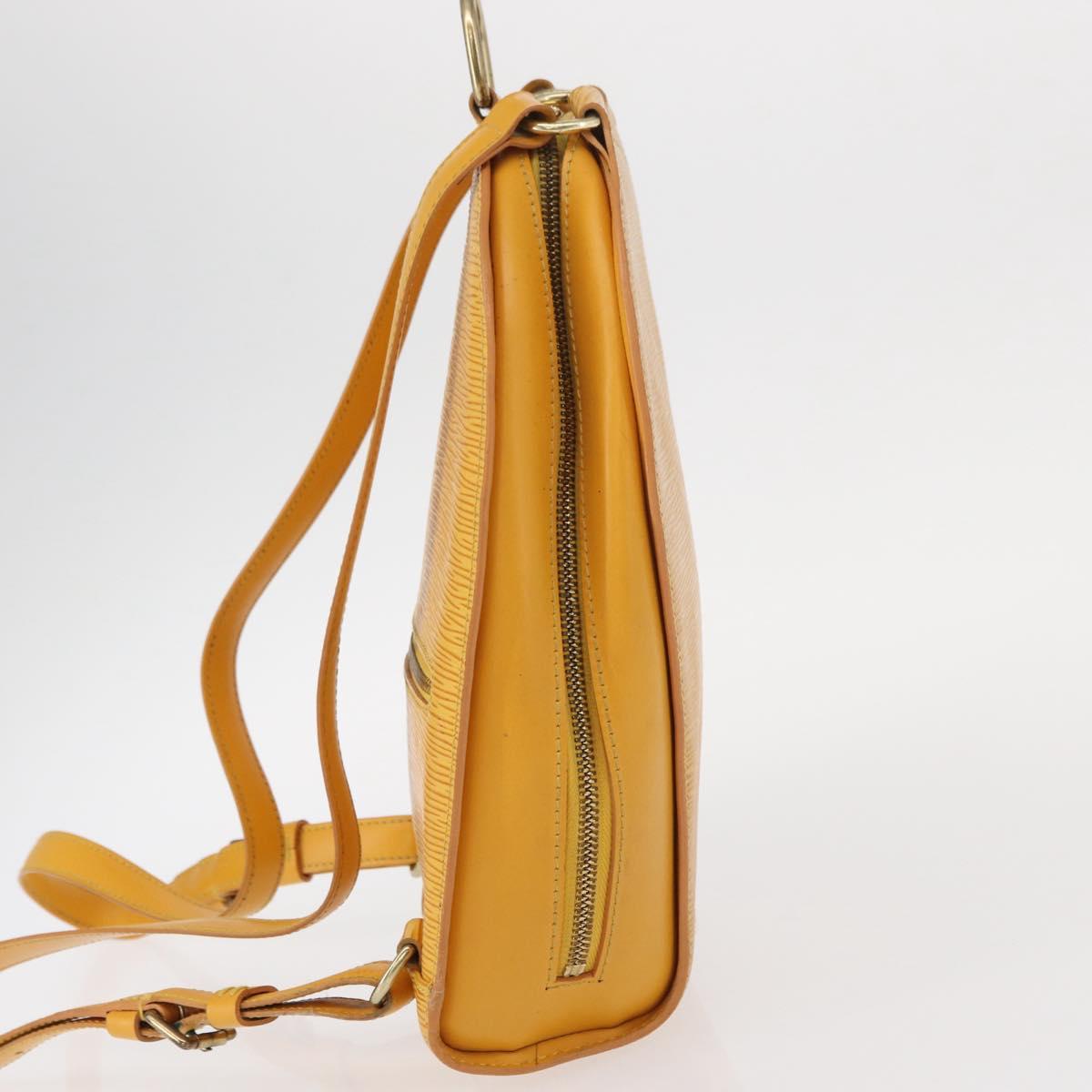 LOUIS VUITTON Epi Mabillon Backpack Yellow M52239 LV Auth 150563