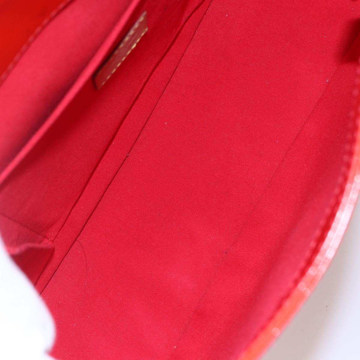 LOUIS VUITTON Monogram Vernis Biscayne Bay GM Bag Rouge M91287 LV Auth 150582