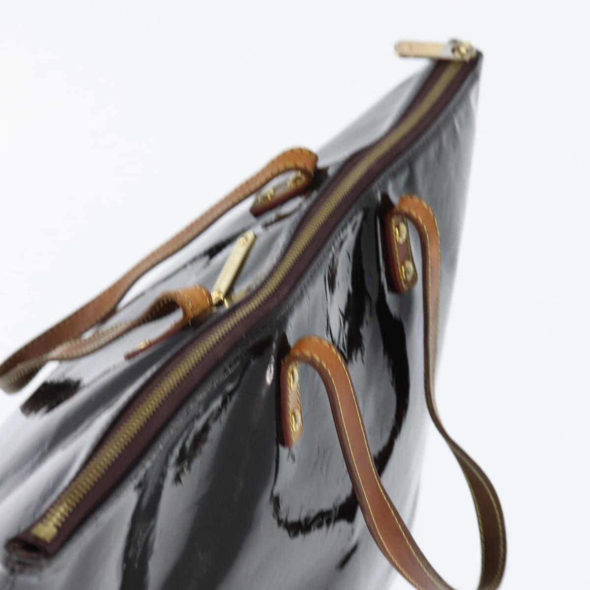 LOUIS VUITTON Monogram Vernis Bellevue GM Tote Bag Amarante M93589 Auth 150583