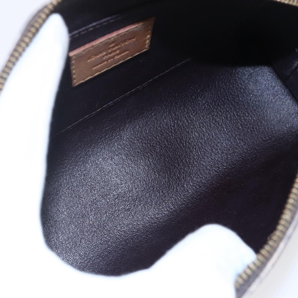 LOUIS VUITTON Vernis Pochette Cosmetic PM Pouch Amarante M91495 LV Auth 150586